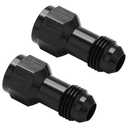Podavelle 6AN Female Flare to 6AN Male Flare Extension Fitting Adapter Straight Aluminum Black 