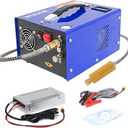 PCP Air Compressor 4500Psi/30Mpa Water/Oil Free PCP Air Pump Rifle/Pistol Paintball Cans Powered 12V Automotive DC 110V AC For Home Use With Power Converter And Oil-moisture Filter Easy Carry (Blue)