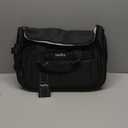 Carry on Duffel Bag Foldable Duffle Bags for Travel, Under Seat Personal Item Bags for Airplanes, Weekender Overnight Mens Travel Tote Bag for Women Small Softside Carry on Luggage (Black) (Carry-on 16.5-Inch)