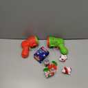 2 Kids Christmas Bubble Gun Set, Santa Bubble Machine with 10 Concentrated Solutions, Bubble Machine Gun for Toddlers 1-3 Kids 4-8, Party Favors, Outdoors, Birthday Gift