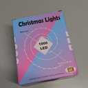 WATERGLIDE Extra Long 328 FT Fairy String Lights, 1000 LED Outdoor Green Wire Christmas Lights, Plug in Mini Light 8 Modes & Waterproof for Outside Xmas Tree Holiday Wedding Party Decor, Multicolor