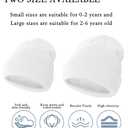 ENBAOHUI Baby Beanie Hat Newborn Winter Warm Knit Hat Kids Soft Beanie Cap Boys Girls Winter Warm Knit Hat Black/Grey/Beige/Khaki S (S)