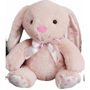 Holiday Home Pink Bunny with Ribbon Plush 23"