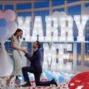 Marry Me Light Up Letters, 7pcs Will You Marry Me Sign Decorations, 3FT Marry Me Letters for Proposal Decorations, Large Romantic Engagement Wedding Party Decor