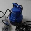 1/2 HP Submersible Water Pump 2900 GPH Portable Small Sump Pump For Pool Cover, Basements, Puddles, Gardens Ponds With 16.4 Ft Power Cord and Hose Adapters, Blue
