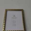 Malden International Designs 7x9 Matted To 5x7 Matted Bamboo Picture Frame with Gold Finish