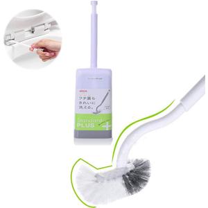 Marbarsse Bathroom Toilet Bowl Brush and Holder, Curved Design Toilet Brush for Deep Cleaning Under Rim, Best Toilet Brush Set, Easy Handy CompactToilet BowlCleaner Brush for Bathroom, 1 Pack
