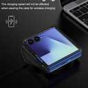 Foluu Slim Fit Case for Samsung Galaxy Z Flip 7, Ultra Thin Matte PC with Non-Slip Grip Full Protection Protective Cover for Samsung Galaxy Z Flip7 5G 2025 (Black)