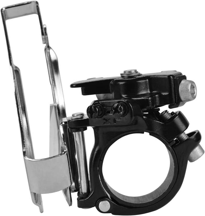 Front Bike Derailleurs 3 Speed Clamp On Front Derailleurs Compatible with top or Bottom Routing for Mountain Bike Road Bicycle MTB BMX with Adjust Clamp Size 31.8mm 34.9mm