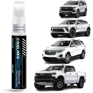 Car Touch Up Paint(Summit White(GAZ/WA8624)) for Chevrolet, Car Paint Scratch Repair Kit, Quick & Easy Solution to Repair, 2 in 1 Scratch Remover Pen with Color-Matched