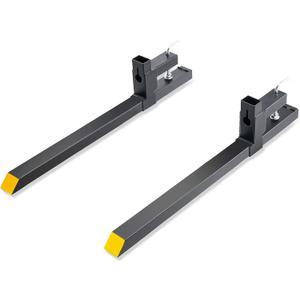 VEVOR 43" Clamp on Pallet Forks, 2000lbs Capacity Tractor Bucket Forks, Heavy Duty Quick Attach Pallet Fork for Bucket Tractor Loader Skid Steer