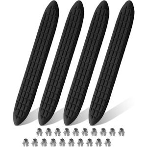 Upgraded Nerf Bar Replacement Pads Fit for 3" Round Tubes with 5 Holes, 21" X 3" 21" Long x 3" Wide Step Pad with 20 pins, Set of 4