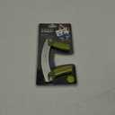 Joseph Joseph 8 Inch Stainless Steel Mezzaluna Knife - Salad Chopper Rocker Pizza Cutter Rocker Knife Curved Blade Sharp Blade Double Handle Fruit Vegetable Mincing Knife
