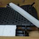 Foldable Golf Cart Rear Seat Bag Holder, Upgraded Golf Cart Rear Seat Bag Rack Only Fits 8-Inch Max Safety Grab Bar, for 4-Seater EZGO Club Car Yamaha, Preinstalled, Space-Saving, No-Drill