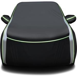 Cartist Full Car Cover Fits for Hyundai Santa Fe 2001-2025 2026 Accessories All Weather Car Covers Outdoor for Santa Fe Waterproof Anti UV with Zipper & Reflective Safety Strips