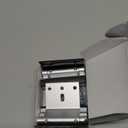 Home Security Door Lock, 2 Pack Childproof Door Reinforcement Lock with 3 Inch Stop Withstand 800 lbs for Top Front Inward Swinging Door, Upgrade Flip High Night Lock to Defend Your Home Kids (Silver)