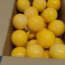 BBTO 36 Pcs Christmas Ball Ornament 2.4 Inch Plastic Eggs Hanging Glossy Tree Pendants Glossy Balls for Home Christmas Party Favors Xmas Tree Decor(Yellow)