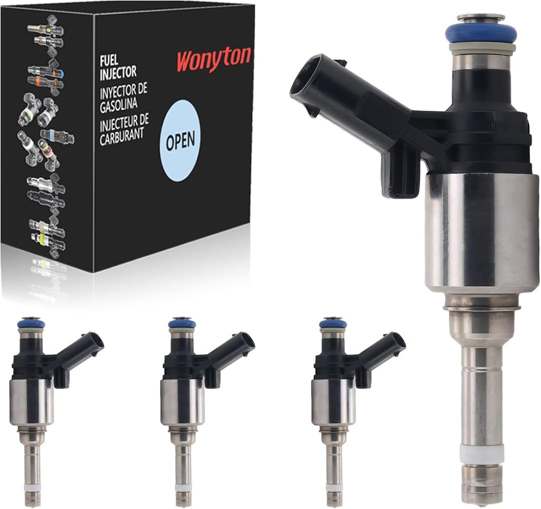 06H906036G Upgraded Fuel Injector 6 Holes 4Pcs | 2.0L L4 GDI Gas | for Audi: A3 A4 A5 A6 Q3 Q5 TT 2008-2016 Fit for VW: Passat Jetta CC EOS GTI Beetle Tiguan 2008-2017 Fuel Injectors Set of 4