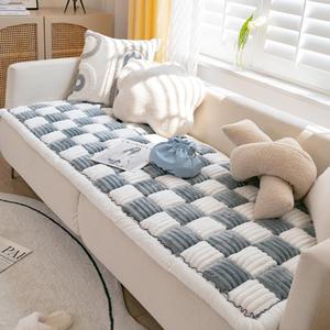 Couch Cover for Dogs Washable, Sofa Cover Protector, Couch Covers for 3 Cushion Couch Sofa Pet Friendly, Soft, Non Slip (27.6 x 82.7 Inch, Grey)