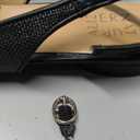 Naturalizer Women's, Bixby 2 Flat (7.5 Wide, Black Straw Fabric)