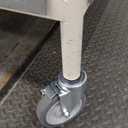 EnduraSteel Stainless Steel Mobile Prep Table with Powder-Coated Mild Steel Frame