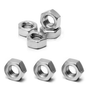 M8 Hex Nuts, 304 Stainless Steel, M8 x 1.25mm Hex Drive, Metric Nuts Fasteners, 13mm/0.5" Width, 6.5mm/0.25" Height, 8mm Dia 1.25 Pitch Right Hand Replacement Nut 30Pcs (Silver)
