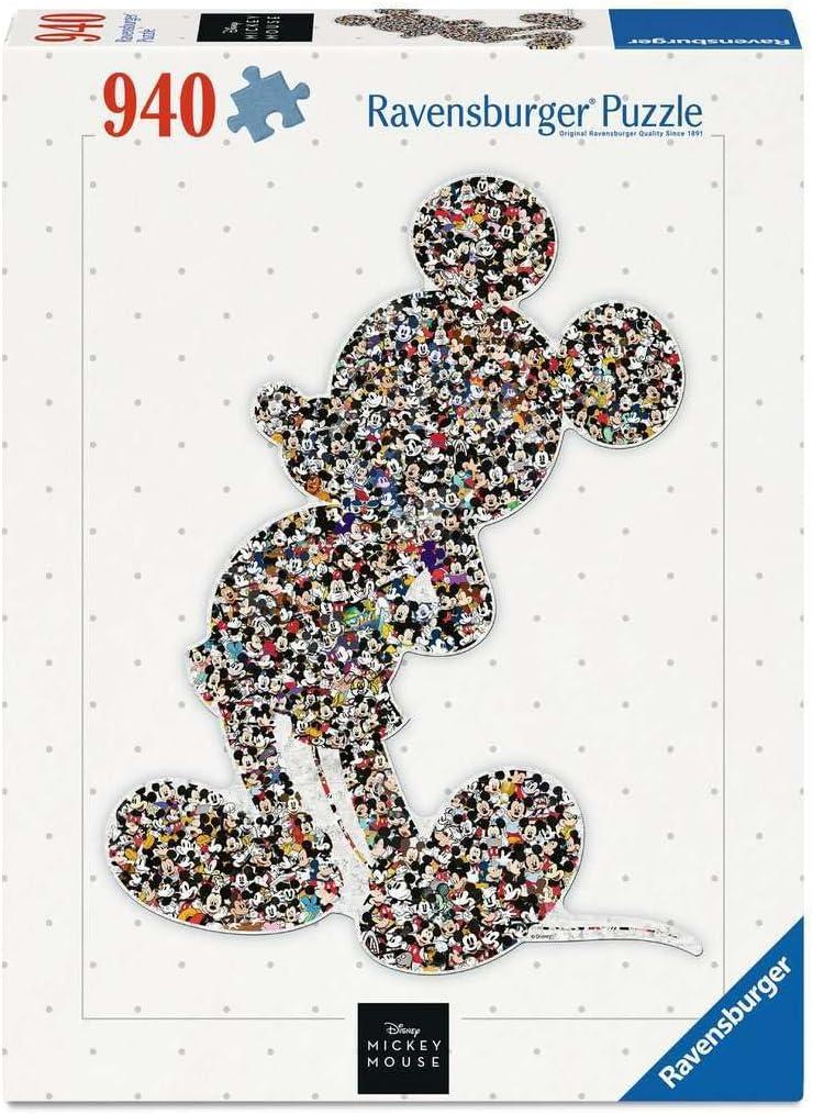 Ravensburger Disney Mickey Mouse Shaped 945 Piece Jigsaw Puzzle for Adults - 12000075 - Handcrafted Tooling, Made in Germany, Every Piece Fits Together Perfectly