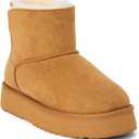BEACH by Matisse Womens Yukon Round Toe Pull On Platform Casual Boots Ankle Low Heel 1-2" (Beige, S)