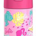 THERMOS FUNTAINER Water Bottle with Straw - 12 Ounce - Kids Stainless Steel Vacuum Insulated Water Bottle with Lid, Barbie