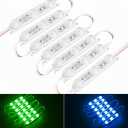 30Pack Blue LED Module Replacement Lights for Inflatables, IP68 Waterproof 12V Low Voltage LED String for Themed Christmas/Halloween Blow Up Decorations & Commercial Signage DIY