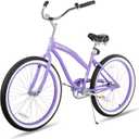 JOYSTAR 20" 24" 26" Beach Cruiser Bike for Girls, Boys, Mens and Womens, Single Speed Kids Cruiser Bikes with Coaster Brake, Multiple Colors