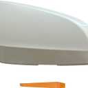 LAUBDGIE Passenger Right Side Mirror Cover Cap Compatible with Toyota Rav4 2013-2018 XLE/ SE/ LTD, 4RUNNER 2013-2023, RAV4 HV 2016 - Without Side Camera Models, Pearl White