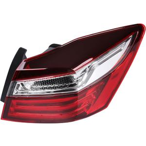 Tail Lights Rear Brake Outer Lamp Assembly for Honda Accord 2016 2017 Right Passenger Side LED HO2805108 | 33500T2AA21 for Sedan Replacement