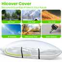 Kayak Cover 600D Waterproof UV Protection and Dust Resistant Heavy Duty Full Canoe Cover for Indoor/Outdoor Kayak/Canoe/Paddle Board with Storage Bag Kayak Covers for Outdoor Storage