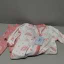 Baby Sleep Sack 6-12 Months, Long Sleeve Baby Wearable Blanket 0.5 Tog with Mittens, 2-Way Zipper Infant Cotton Sleeping Sack for Boy and Girl Pink Rainbow 2 Pack (Medium)