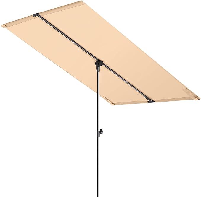 6x4ft Outdoor Rectangle Balcony Umbrella