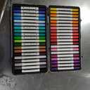 Alcohol Markers, 40 Colors Alcohol Markers Set with Metal Box for Artists, Adults in Coloring & Painting (Brush & Fine) (light color scheme)