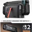 Dockable Case for Nintendo Switch 2,[Exclusive Pop-up Joy-Con Quick Release][Military-Grade Protection][Stand Compatible] Switch 2 Protective Case with Ergonomic Grip, Hard Shell for Switch 2 Console