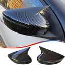 MUXEE Side Mirror Covers, for Nissan Kicks 2018 2019 2020 2021 2022 2023 2024 Turn Signal housing,Sports Rear View Mirror Cover Accessories-Carbon Fiberwith Turn Signal Slot