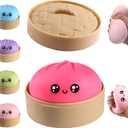 Dumpling Squishy, Dumpling Squishy Mystery Box, Cute Big Squishy Dumpling Stress Ball Fidget Sensory Toy for Adults Anxiety Relief, Novelty Squeeze Ball for Office Desk