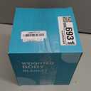 Topblan Weighted Lap Blanket 7lbs for Adults, Small Weighted Blanket Throw for Napping, Relaxation, Calming and Travel, Skin Friendly & Machine Washable for All-Season Sleeping, Grey 24x29 inches