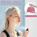opasyo 4 Pcs Mini Refillable Perfume Portable Atomizer Bottle, 5ml Bottom-Fill Perfume Spray Scent Dispenser, Leak-Proof Travel Pump for Cologne, Aftershave & Purse (Silver/Pink/Blue/Black/)