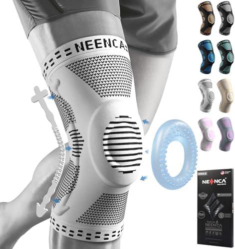 NEENCA Professional Knee Brace for Pain Relief, Medical Knee Support with Patella Pad & Side Stabilizers, Compression Knee Sleeve for Meniscus Tear, ACL, Joint Pain, Runner, Workout - FSA/HSA Eligible L