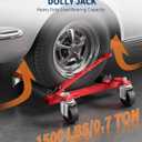 Garvee Car Dolly Jack Set of 4, Mechanical Wheel Dolly 6000LBS Capacity