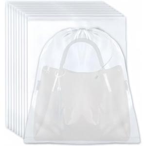 6pcs Dust Bags for Handbags - Non-Woven Breathable Shoe Bags for Travel, Storage, Closet - Dust-proof Storage Pouch Covers Protector for Handbags Shoulder Bags Purses Shoes Luggage