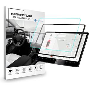Carwiner Matte Screen Protector Compatible with 2021-2023 Tesla Model 3 and 2021-2024 Tesla Model Y 15" Center Control Touch Screen Navigation Tempered Glass Accessories 9H Anti-Glare Carwiner Matte Screen Protector Compatible with 2021-2023 Tesla Model 3 and 2021-2024 Tesla Model Y 15" Center Control Touch Screen Navigation Tempered Glass Accessories 9H Anti-Glare
