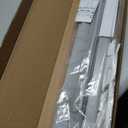 UNISHADES No Drill Blinds for Windows 1" Vinyl L-Shaped Slats Cordless Mini Blinds for Home, for Window Size 36" W × 48" H Grey