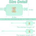 Uygafly Belt Bag Fanny Pack Crossbody Bags with Initials Cute Stuff Birthday Gifts for Teenager Girls Trendy Stuff for Teens - White H,Light Green Bag