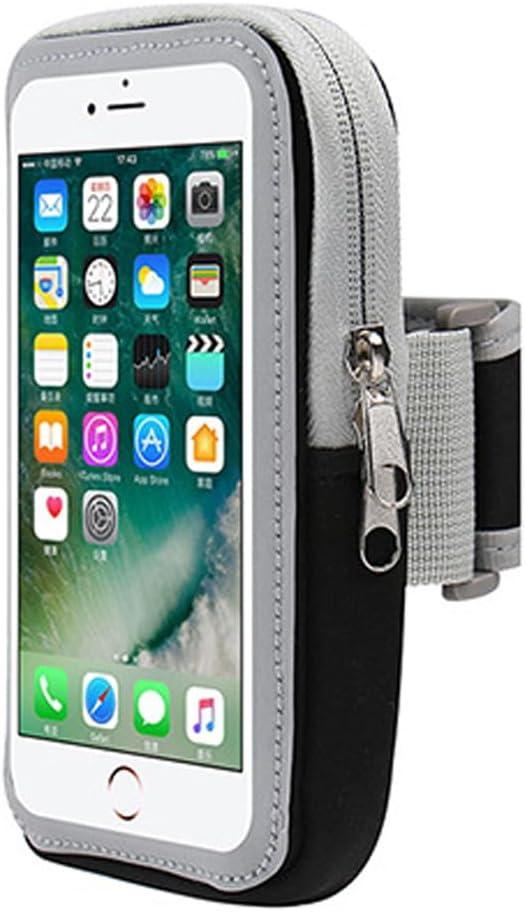 Running Phone Holder Sports Armband Cell Phone Arm Band Bag Case for Google Pixel 8 8a Pixel 7a 7 6 5 iPhone 15 14 13 12 11 Pro Max 16 Plus Galaxy S24 Plus S23 FE S22 S21 S20 A15 A25 A35 A55 (Black)