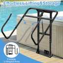 Hot Tub Cover Lift, Aluminum Spa Cover Lift, Spa Cover Lifter for Hot Tub Fit Most Spa Hot Tubs Hydraulic Assist Removal System